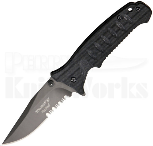 Black Fox Tactical 114TS Spring Assisted Knife (Gray Serr)